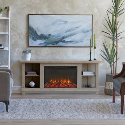 Real Flame Electric Indoor Penrose Slim Fireplace, 7770E-DRFW