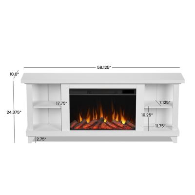 Image showing  Electric Indoor Penrose Slim Fireplace, 7770E-W