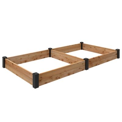 Outdoor Essentials Haven 4 ft. x 8 ft. Cedar Raised Garden Bed (7 in. Height)