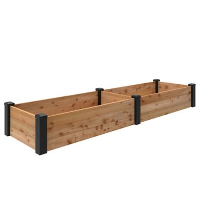 Outdoor Essentials Haven 2 ft. x 8 ft. Cedar Raised Garden Bed (11 in. Height)