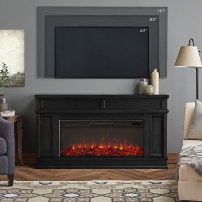 Image showing  Electric Indoor Torrey Wide Storage Fireplace