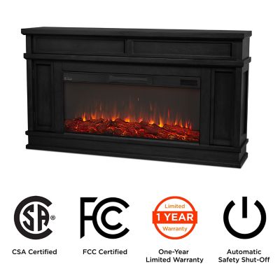 Image showing  Electric Indoor Torrey Wide Storage Fireplace