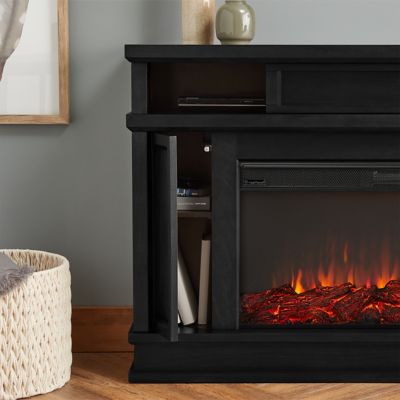 Image showing  Electric Indoor Torrey Wide Storage Fireplace