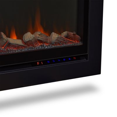 Image showing 5 th Real Flame 65 in. Wall Mounted Recessed Electric Fireplace