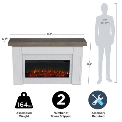 Image showing  Cravenhall Landscape Electric Fireplace, 5510E-W