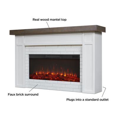Image showing 5 th Real Flame Cravenhall Landscape Electric Fireplace, 5510E-W