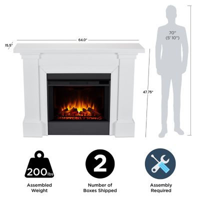 Image showing  Manus Grand Electric Fireplace, 8140E-W