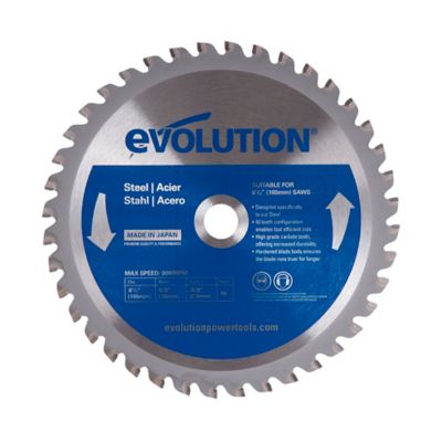 Evolution 6-1/2 in. 40-Tooth Mild Steel Cutting Blade, 5/8 in.