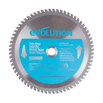 Evolution 7-1/4 in. 68-Tooth Thin Steel Cutting Blade, 5/8 in.