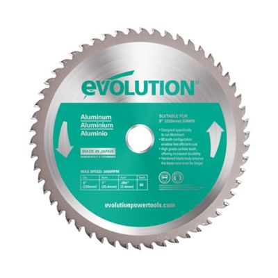 Evolution 9 in. Aluminum Cutting Blade, 1 in. Arbor, 230BLADEAL
