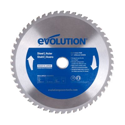 Evolution 10 in. 52-Tooth Mild Steel Cutting Blade, 1 in.