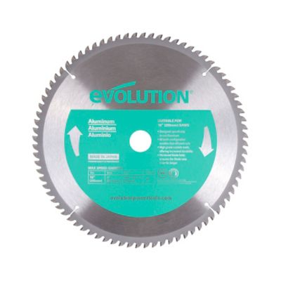 Evolution 10 in. 80 Tooth Aluminum Cutting Blade, 1 in. Arbor
