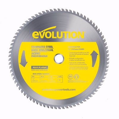 Evolution 12 in. 80-Tooth Stainless Steel Cutting Blade, 1 in.
