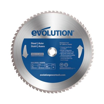 Evolution 14 in. 66 Tooth Mild Steel Cutting Blade, 1 in. Arbor