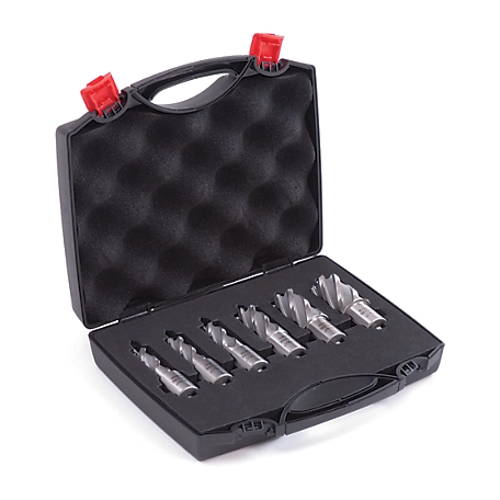 Evolution 6 pc. 1 in. Depth Annular HSS Mag Drill Cutter Set 9/16 in. to 1 in., A-CC6SET-1