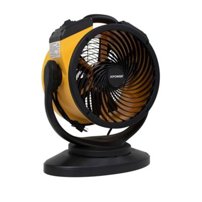 XPOWER 11 in. Portable Multi-Purpose Pro Air Circulator Oscillating Utility Fan, 1,100 CFM, 4 Speeds