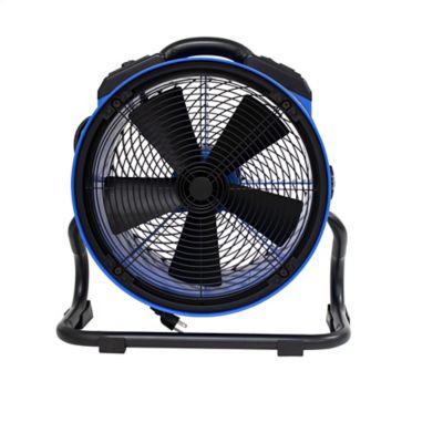 Image showing  14 in. 2,100 CFM Portable Multi-Purpose Heavy-Duty Shop Fan Air Circulator with Built-In Outlets, 1/4 HP, 4 Speed