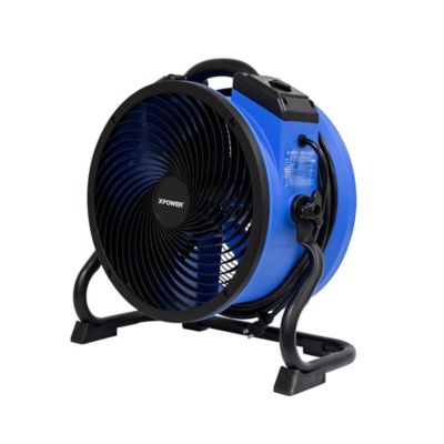 Image showing  14 in. 2,100 CFM Portable Multi-Purpose Heavy-Duty Shop Fan Air Circulator with Built-In Outlets, 1/4 HP, 4 Speed