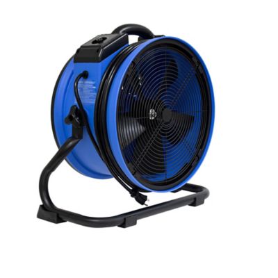 Image showing 5 th XPOWER 14 in. 2,100 CFM Portable Multi-Purpose Heavy-Duty Shop Fan Air Circulator with Built-In Outlets, 1/4 HP, 4 Speed