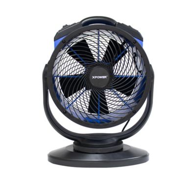 Image showing  14 in. 4-Speed Indoor/Outdoor Portable Multi-Purpose Heavy-Duty Oscillating Shop Fan Air Circulator, 2,100 CFM