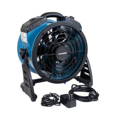 Image showing  Variable Speed Portable Battery-Operated Rechargeable Cordless Outdoor Misting Fan and Air Circulator