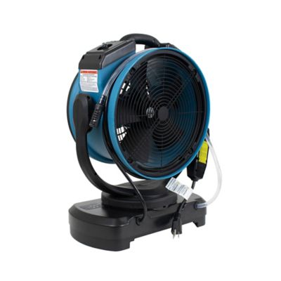 Image showing 5 th XPOWER 3-Speed Multi-Purpose Oscillating Portable Outdoor Cooling Misting Fan with Built-In Water Pump and Hose, 1,000 CFM