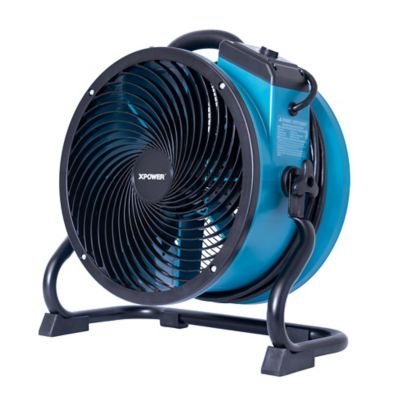 Image showing  14 in. Variable Speed Indoor/Outdoor Industrial Axial Air Mover Blower and Fan with Built-In Outlets, 2,100 CFM