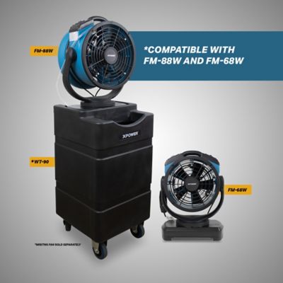 Image showing  Portable Mobile Water Reservoir Tank for FM-68W and FM-65WB Misting Fan, 90 L, 24 gal., Wheels