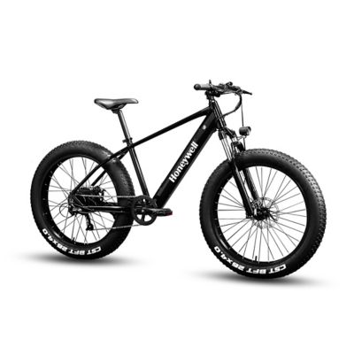 Honeywell El Capitan x 500W Fat Tire Electric Mountain Bike with Up to 40 Miles Battery Life, Black