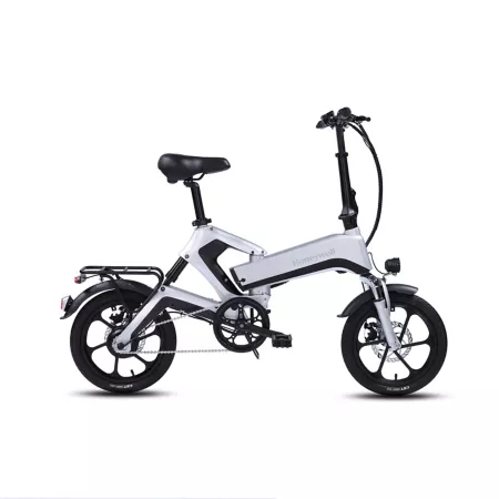 Honeywell Dasher Electric Folding Bike with Up to 40 Miles Battery Range 20 MPH Silver Electric Bikes