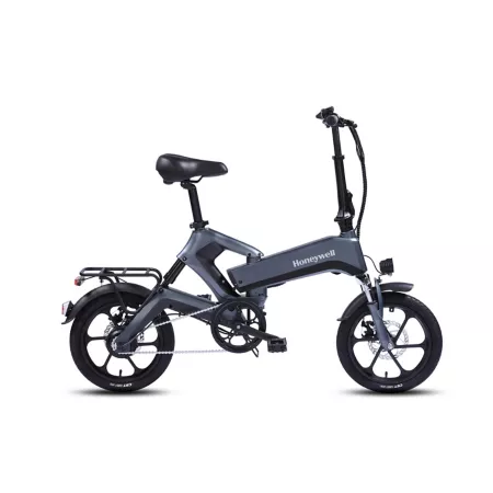 Honeywell Dasher Electric Folding Bike with Up to 40 Miles Battery Range 20 MPH Gray Electric Bikes