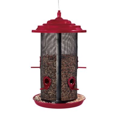 North States 8.5 lb. Extra Large Twin Bird Feeder, Crimson