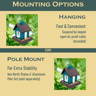 Image showing 5 th North States 5 lb. Lakeside Cabin Bird Feeder