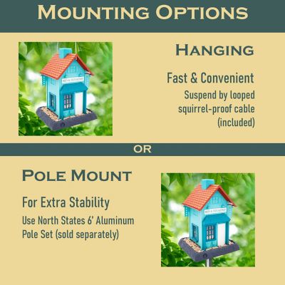 Image showing 6 th North States 6.5 lb. Bed and Breakfast Bird Feeder