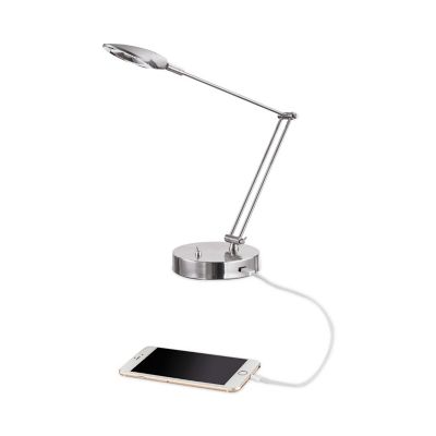 Alera Adjustable LED Task Lamp with USB Port, ALELED900S