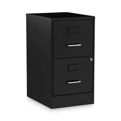 Alera Soho Vertical File Cabinet, 2 Drawers: File/File, Letter, ALESVF1824BL