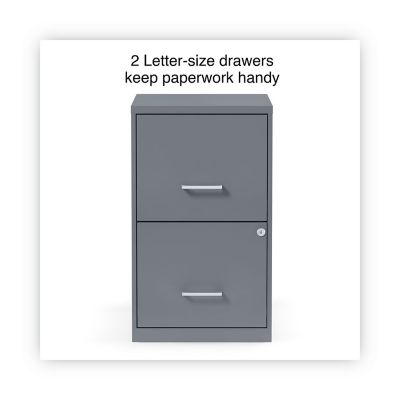 Alera Soho Vertical File Cabinet, 2 Drawers: File/File, Letter, ALESVF1824CH