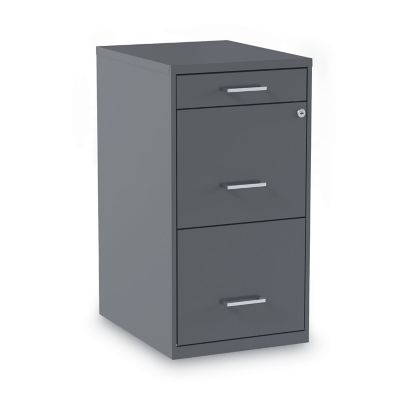 Alera Soho Vertical File Cabinet, 3 Drawers: Pencil/File/File, Letter, ALESVF1827CH