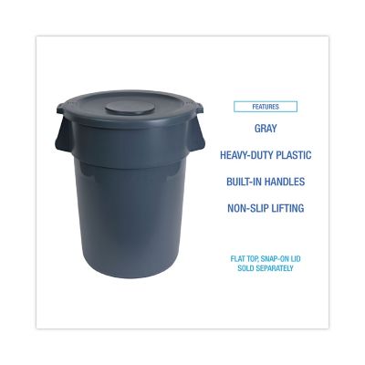 Image showing  32 gal. Round LLDPE Waste Receptacle