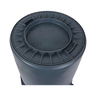 Image showing 5 th Boardwalk 32 gal. Round LLDPE Waste Receptacle