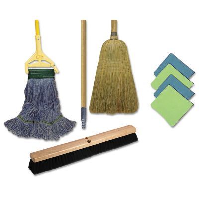 Boardwalk Cleaning Kit, Medium Blue Cotton/Rayon/Synthetic Head