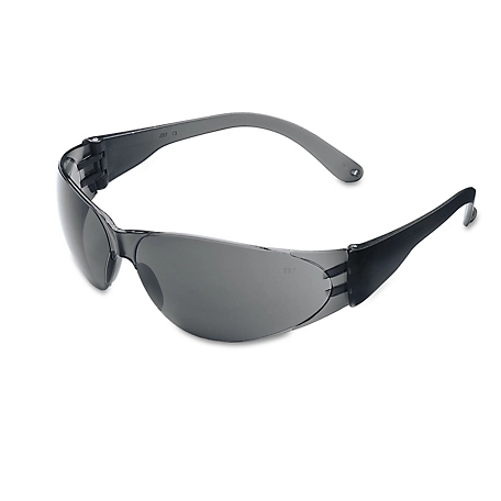 MCR Safety Checklite Scratch-Resistant Safety Glasses, Gray Lens, CRWCL112
