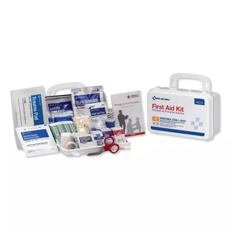 Ansi Class A first aid kit for 10 people 71 pieces plastic case First Aid Kits