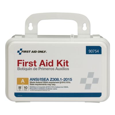 Image showing  Ansi Class a 10 Person First Aid Kit, 71 Pieces, Plastic Case