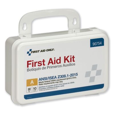 Image showing  Ansi Class a 10 Person First Aid Kit, 71 Pieces, Plastic Case