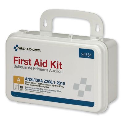 Image showing  Ansi Class a 10 Person First Aid Kit, 71 Pieces, Plastic Case