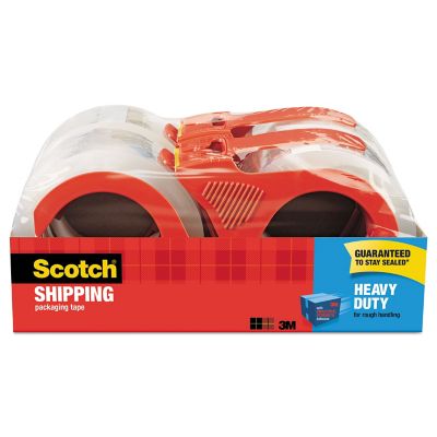 Scotch 1.88 in. x 54.6 yd. 3850 Heavy-Duty Packaging Tape with Dispenser, 4-Pack