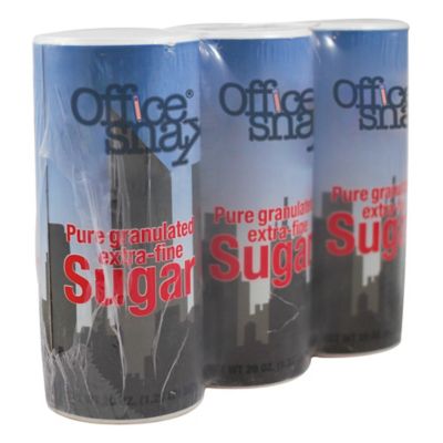 Office Snax Reclosable Canister of Sugar, 3 pk., OFX00019G