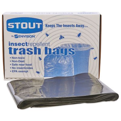 Image showing  45 gal. Insect-Repellent Trash Bags, 2 mil, 65 ct.