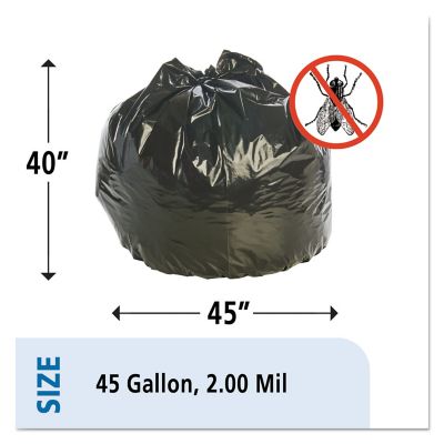 Image showing 5 th STOUT by Envision 45 gal. Insect-Repellent Trash Bags, 2 mil, 65 ct.